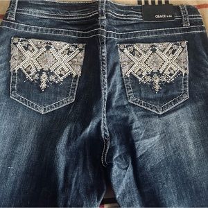 Grace in LA skinny jeans like new size 34 long